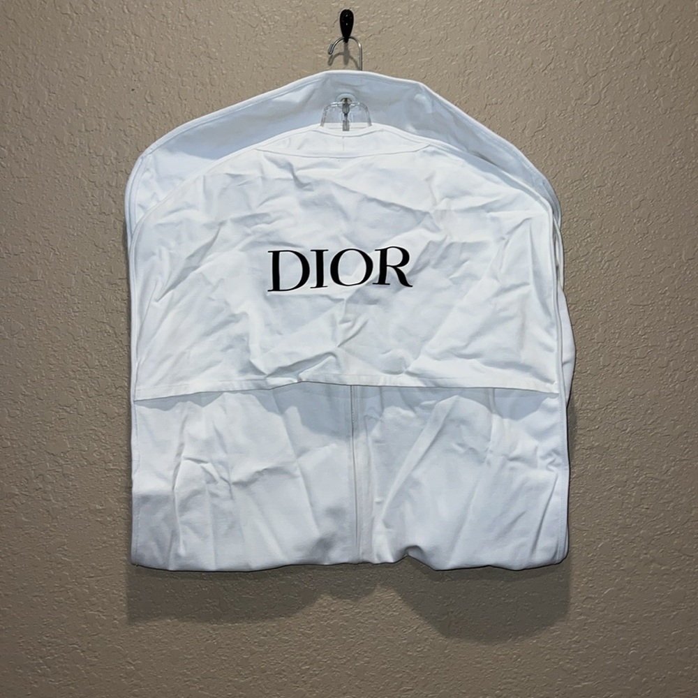 Dior White Cotton Garment Travel Storage Bag 50”x23”x3” - Picture 5 of 5